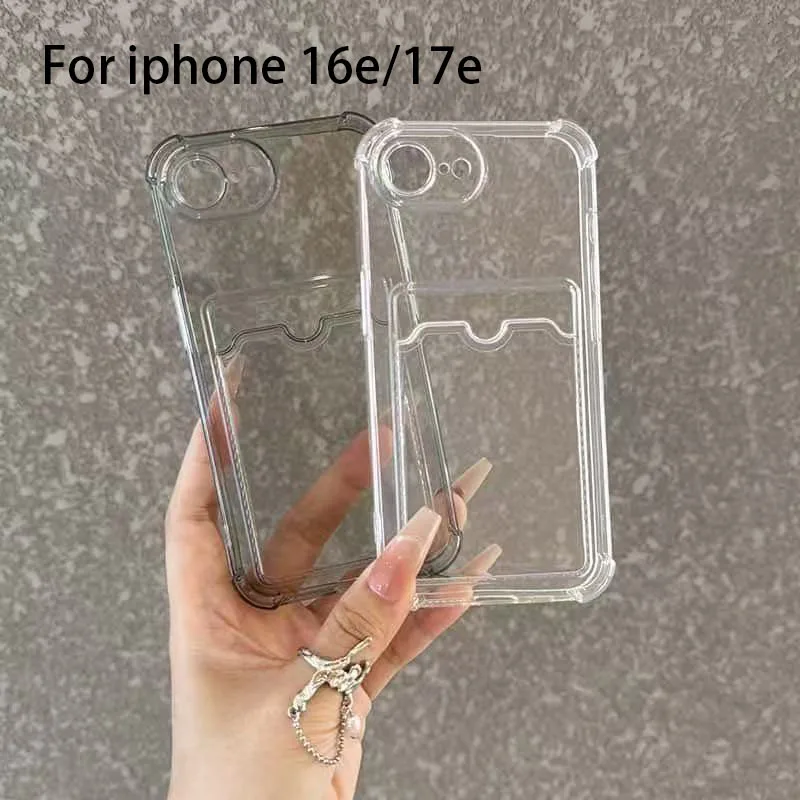 Clear Card Holder Wallet Phone Case with Transparent Design