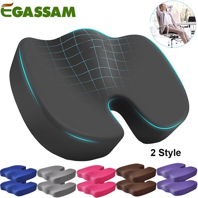 Seat Cushions for Office Chairs,Memory Foam Coccyx Cushion Pads for Tailbone  Pain,Sciatica Relief Pillow,Correct Sitting Posture - AliExpress
