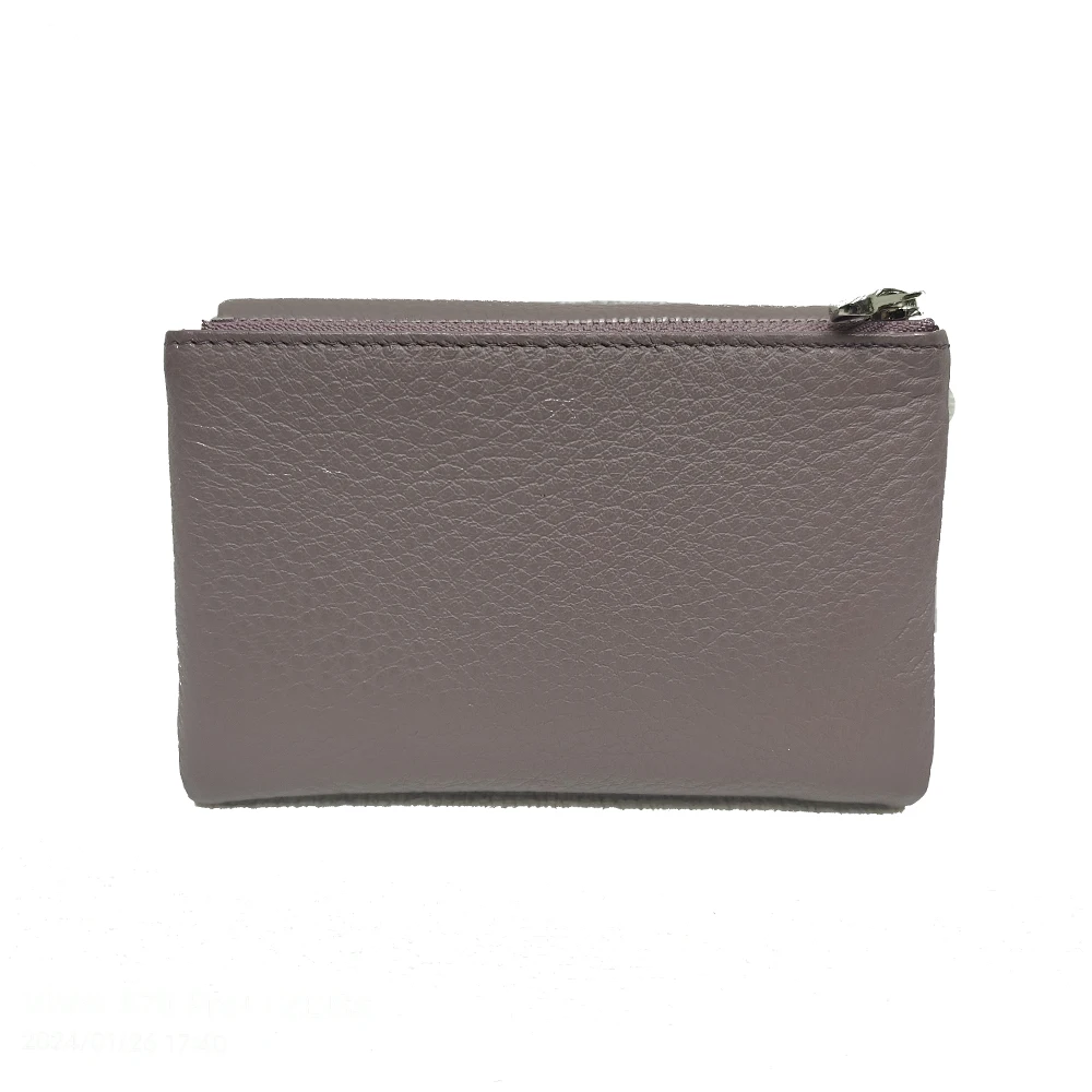 Women's Wallets Cowhide Fashion Short Wallet Soft Genuine Cow Leather Ladies Rainbow Coin Purse Bag ID Card Holders Purses - 6