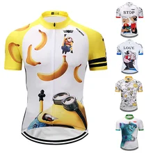 Crossride-Camiseta De Ciclismo con dibujos animados para hombre, Ropa De verano para bicicleta De montaña, Maillot corto, 2022