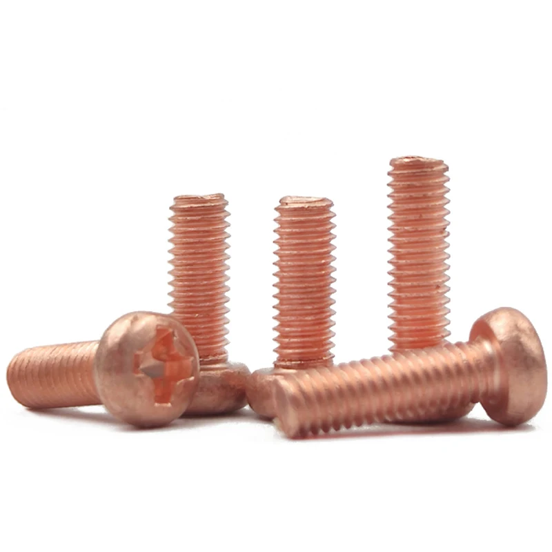 M3 M4 M5M6 T2 Pure Copper Round Head Cross Screw PM High