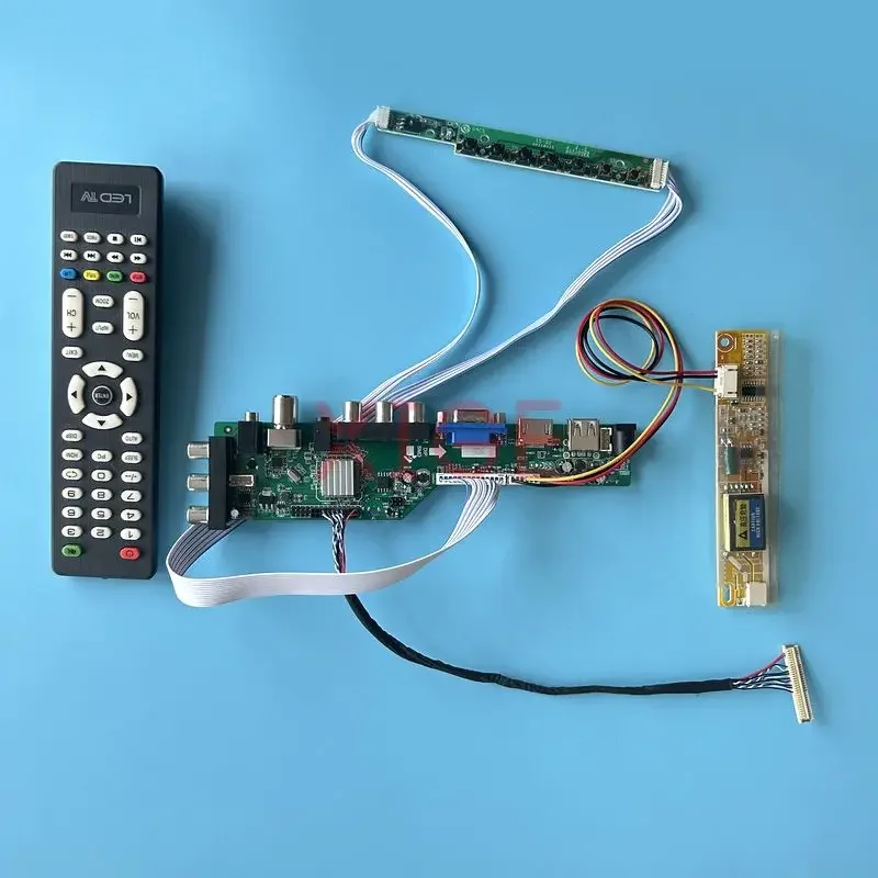 

LCD Controller Board Fit B141XG08 B141XG09 B141XG10 B141XG13 IR+AV+USB+HDMI+VGA 30Pin LVDS 1CCFL 1024*768 Matrix DVB Digital Kit