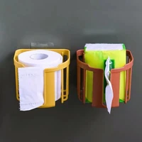 Punch-free Toilet Paper Holder Box Waterproof Storage Toilet Roll Paper Storage Rack Paper Towel Kitchen Bathroom Storage Box 4