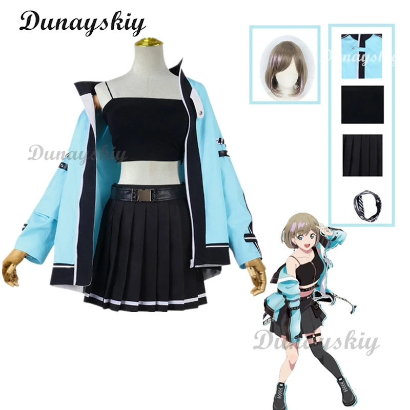 

Lovelive Love live Superstar Liella Cosplay Costume Wig Anime Kanon Shibuya Tang Keke Chisato Arashi School Uniform