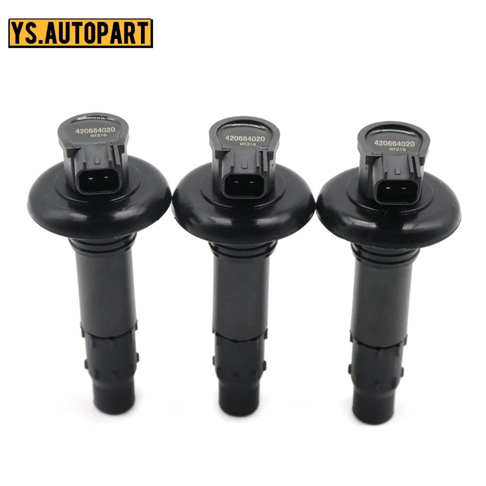 Комплект катушки зажигания 420664020 для SeaDoo GTIStick GTX GTS GTR RXT RXP WAKE 4-TEC 4TEC 130 155 185 420-664-020