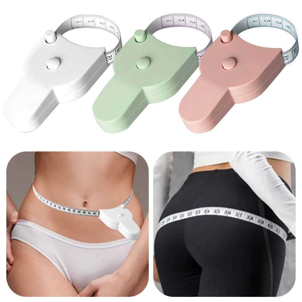 150 Cm Body Measuring Tape Accurate Measure Soft Retractable Push Button Retract tape measure measuring tape