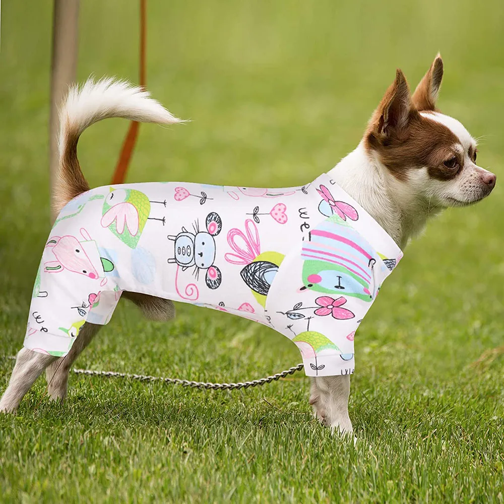 Chihuahua Clothes Chihuahua Print Pajamas Cute Dog Clothes Soft