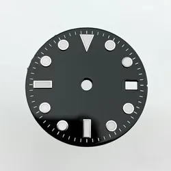 Enhanced Luminous Blue GMT Watch Dial with Hands - 28.5mm - 28.5mm (3)
