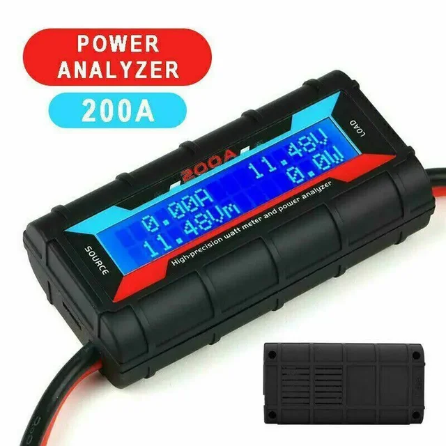 200A LCD numérique haute précision ampèremètre Watt batterie RC analyseur d'énergie solaire' 1