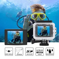 1080P HD 2inch LCD Screen Sports 30 Waterproof Action Caera Set with Battery Action Caera Waterproof Caera LCD Screen Caera - Image 2