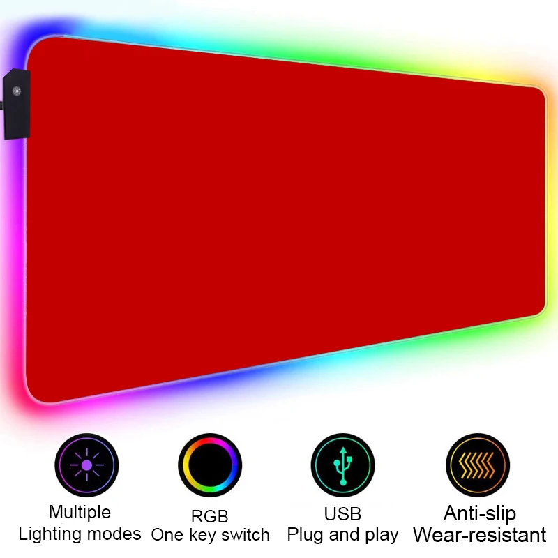 HD Özel Mouse Pad RGB Saf Beyaz MousePad DIY LED Arkadan Aydınlatmalı Oyun Işığı 90x40 cm Oyun Klavyesi Büyük Renkli Deskmat Fare Mat