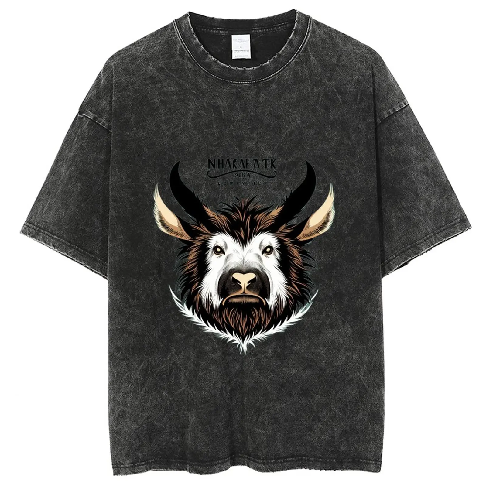 

Vintage Washed T Shirts, Attack On Yark Printed T Shirt For Men, Harajuku Oversize Tee Couple Cotton Fashion Men Y2k Streetwear