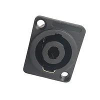 4/10/20pcs 4-Pin Neutrik Style Panel Socket - Compact Locking Connector for Power Amplifier Stage Rack NL4MP 5