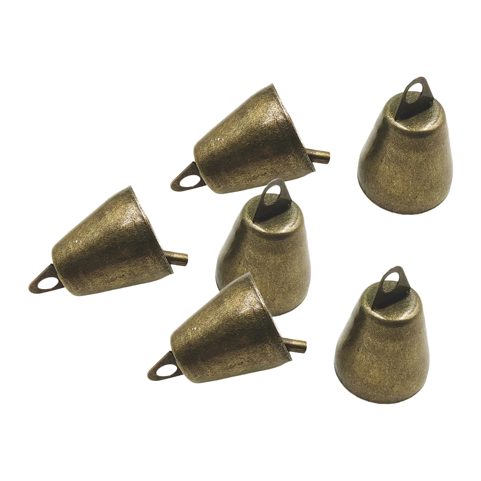 Hanging Bells Wind Chimes Jingle Bell DIY Iron Small Bell Pendant for Christmas Tree Christmas Wreath Party Wedding Festive 6pcs bamboo wind chimes
