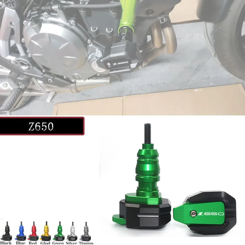 

For KAWASAKI Z650 Z 650 2017 2018 2019 2020 2021 Motorcycle CNC Falling Protection Frame Slider Fairing Guard Crash Protector