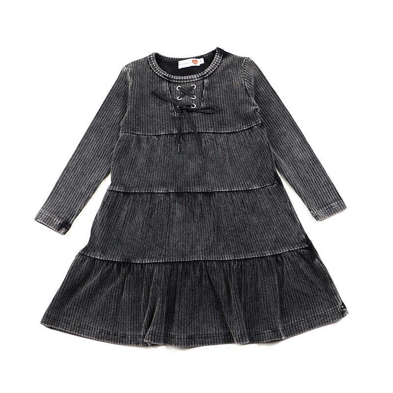 Family Matching Long Sleeve Vintage Outfit Set – Midi Dress & Kids Top-Trouser Combo