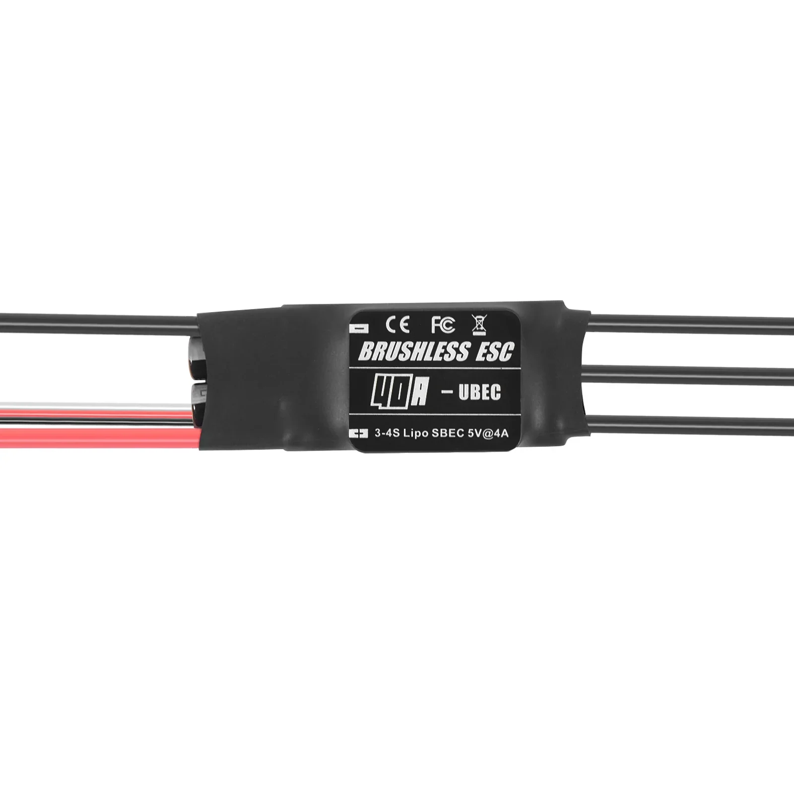 Contrôleur ESC 20A-80A pour voiture RC, vue détaillée du dissipateur thermique et des soudures