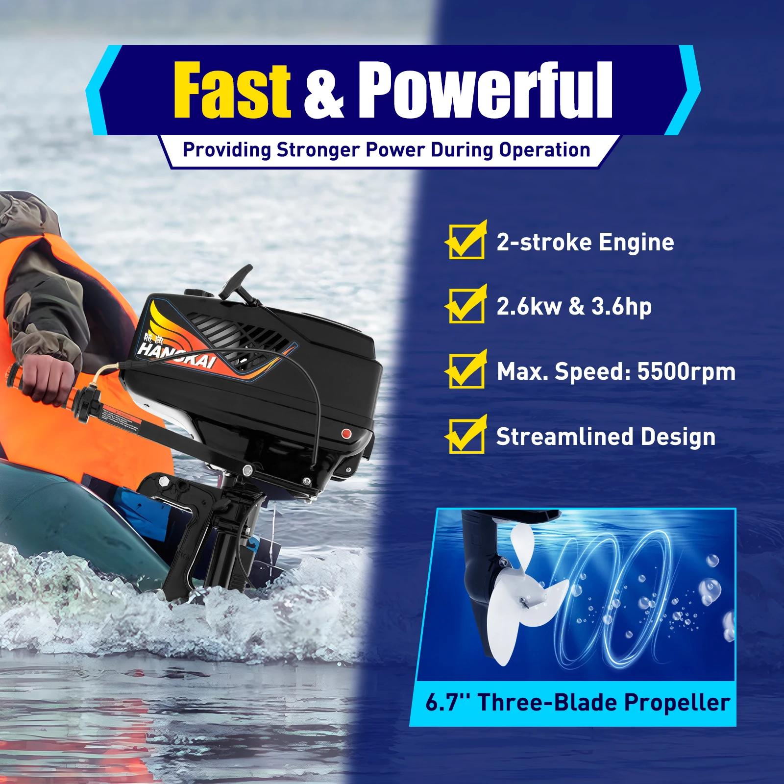 3.6HP 2 Stroke Heavy Duty Outboard Motor Fishing Boat Engine CDI Ignition Water Cooling System Short Shaft Shipping From US heavy duty 3 stage whole house caravan boat rv water filtration system include 10 sediment 5um carbon block sediment 1um