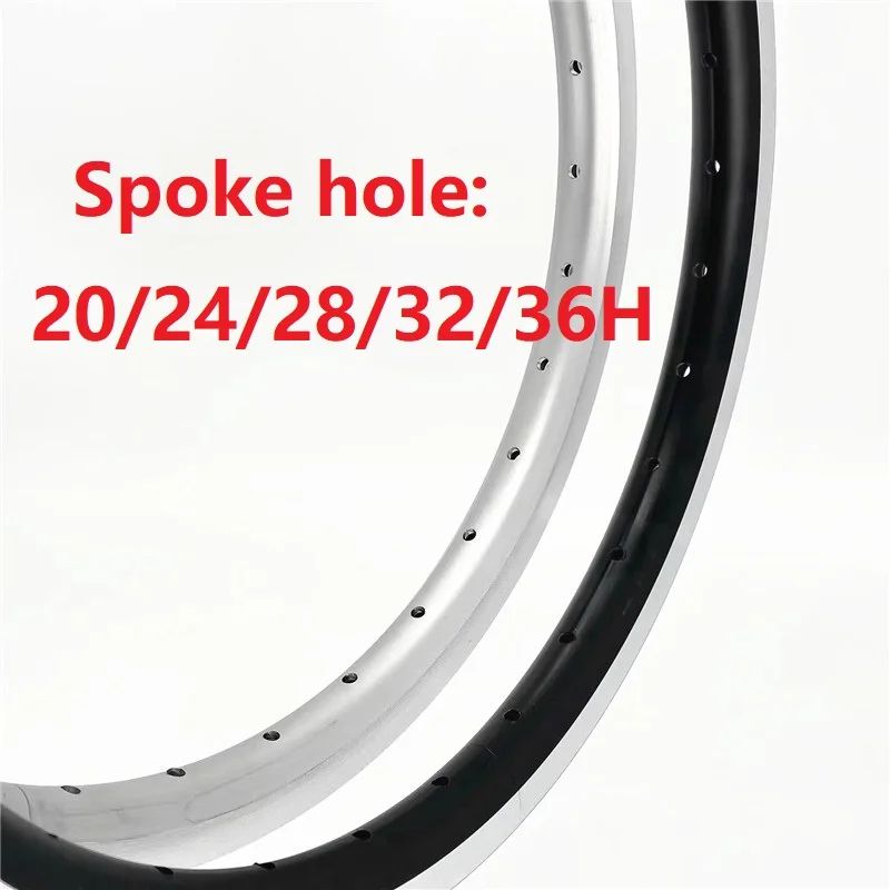 折りたたみ自転車用二重壁アルミニウム合金リム,16インチ,305リム,20