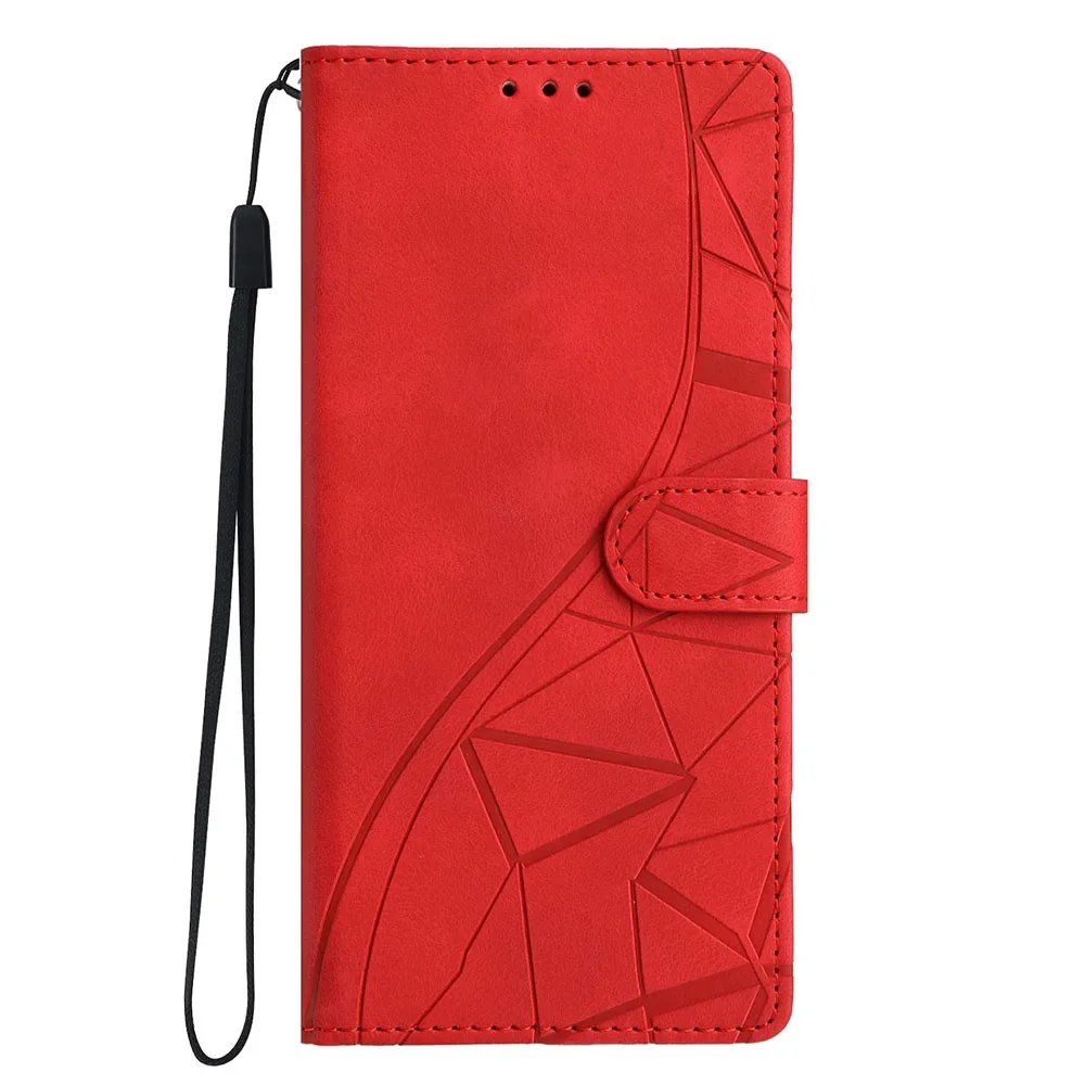 Magnetic Flip Leather Wallet Case with Card Holder and Stand – Anti-Fall Phone Cover