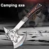 High Hardness Stainless Steel Survival Axe Multi-function Outdoor Camping Tactical Wolf-head Axe Hunting Tools Portable Tomahawk 1