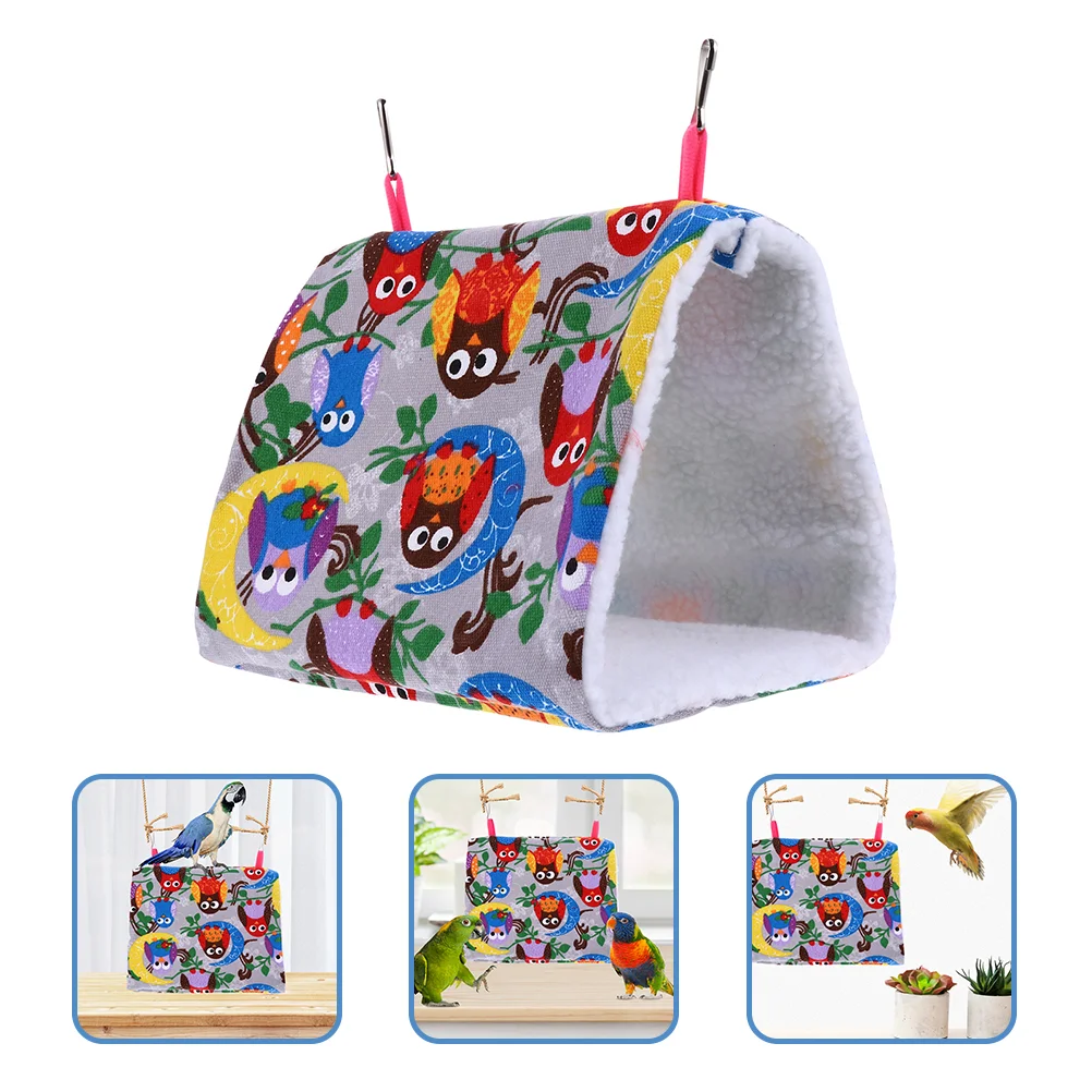 

Parrot Hammock Decorative Nest Supple Warm Nests Bird Bedding for Cage Hideout Sleeping House Living