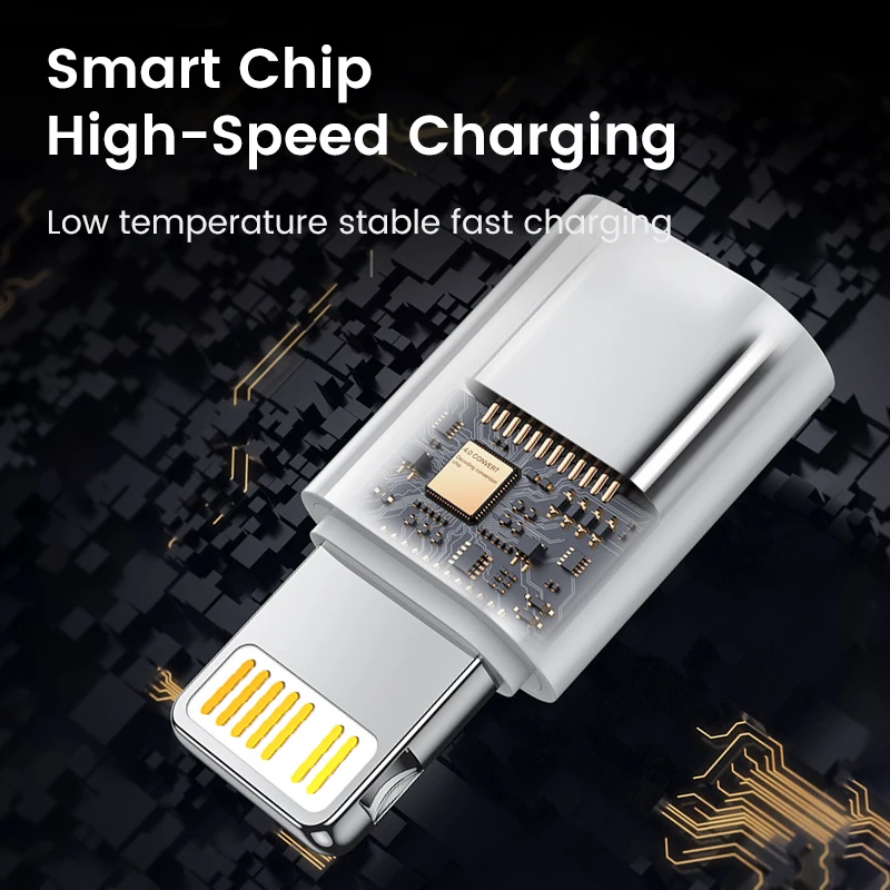 Elough 어댑터 USB C Lightning OTG for ios Female to Type C Male iPhone 14 Pro 노트북 변환기 용 고속 충전 Adaptador