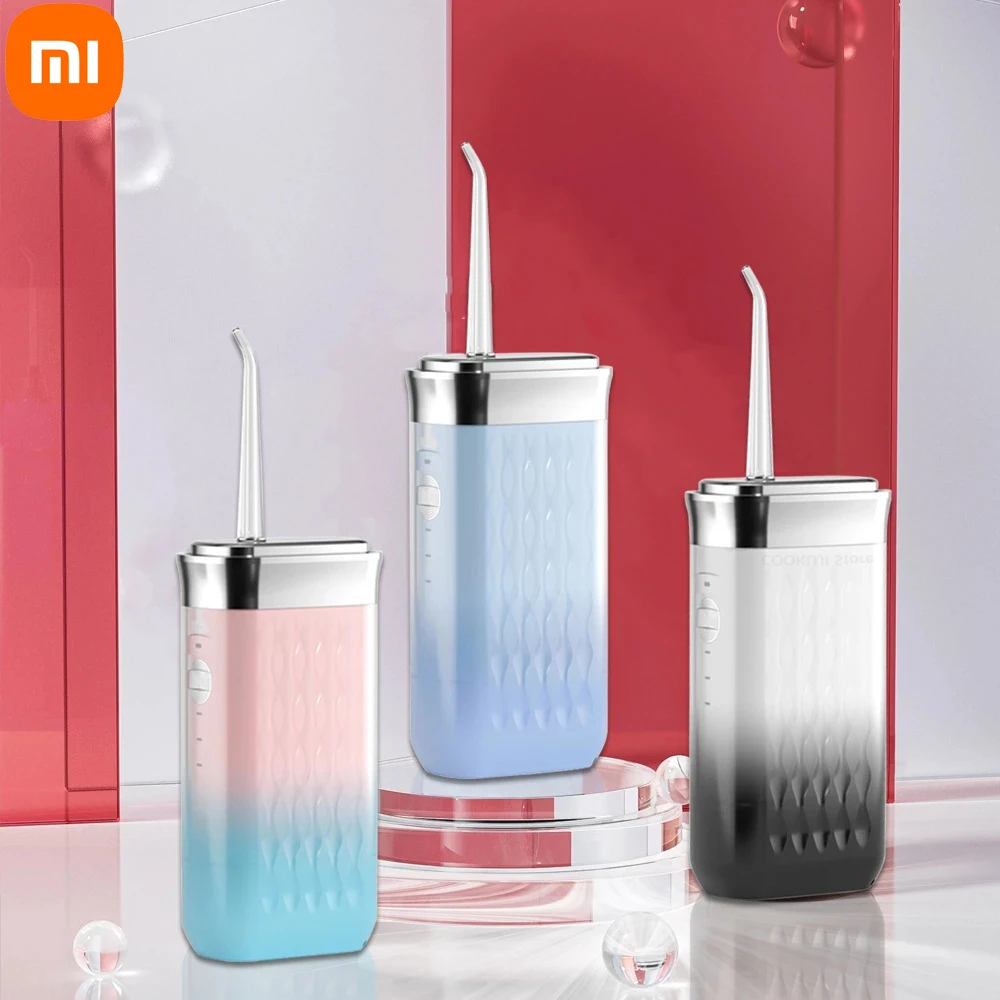 Xiaomi mijia Portable Oral Irrigator USB Rechargeable Capsule Water Flosser Dental Pick Waterproof Cleaner Mouth Washing Machine ирригатор xiaomi mijia meo701 water flosser dental oral irrigator white