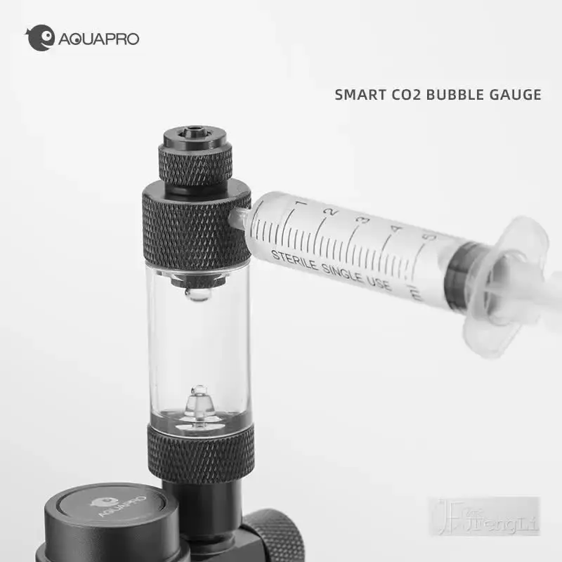 CO2 Bubble Counter Dubbele Single Head Aquarium Waterplant Tool voor Fish Tank (bellenrecorder met één kop