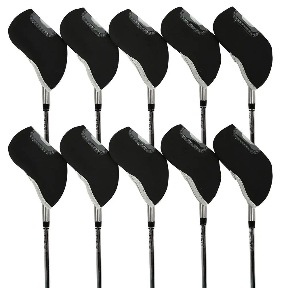 

10pcs Golf Club Head Covers Multicolor Visible Golf Headcover Protective Cover Outdoor Sports Golf Accessories Dropship