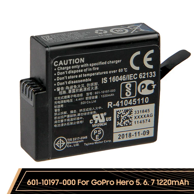Coque de protection pour GoPro Hero 4/5/6/7/8/9/10 en bleu avec étui de transport