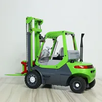 1/14 RC Hydraulic Forklift Mini Metal Wheeled Transfer Car RTR DIY Painted Finished Folk Lift Truck Cars Vehicle Model Boys Toys 2