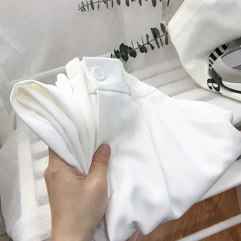 خريف ربيع بدلة سوداء سراويلي حريمي موضة مرونة عالي...