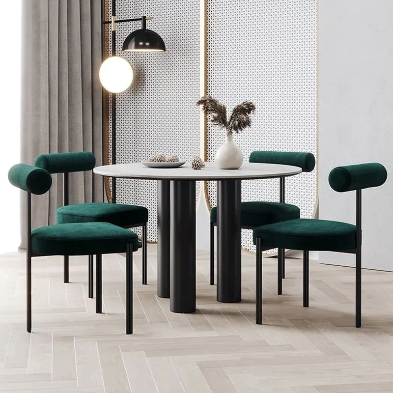 Modern Minimalist Negotiation Makeup Chair Creative Dining Room Chairs Light Luxury Backrest Lounge Chair dining chair
