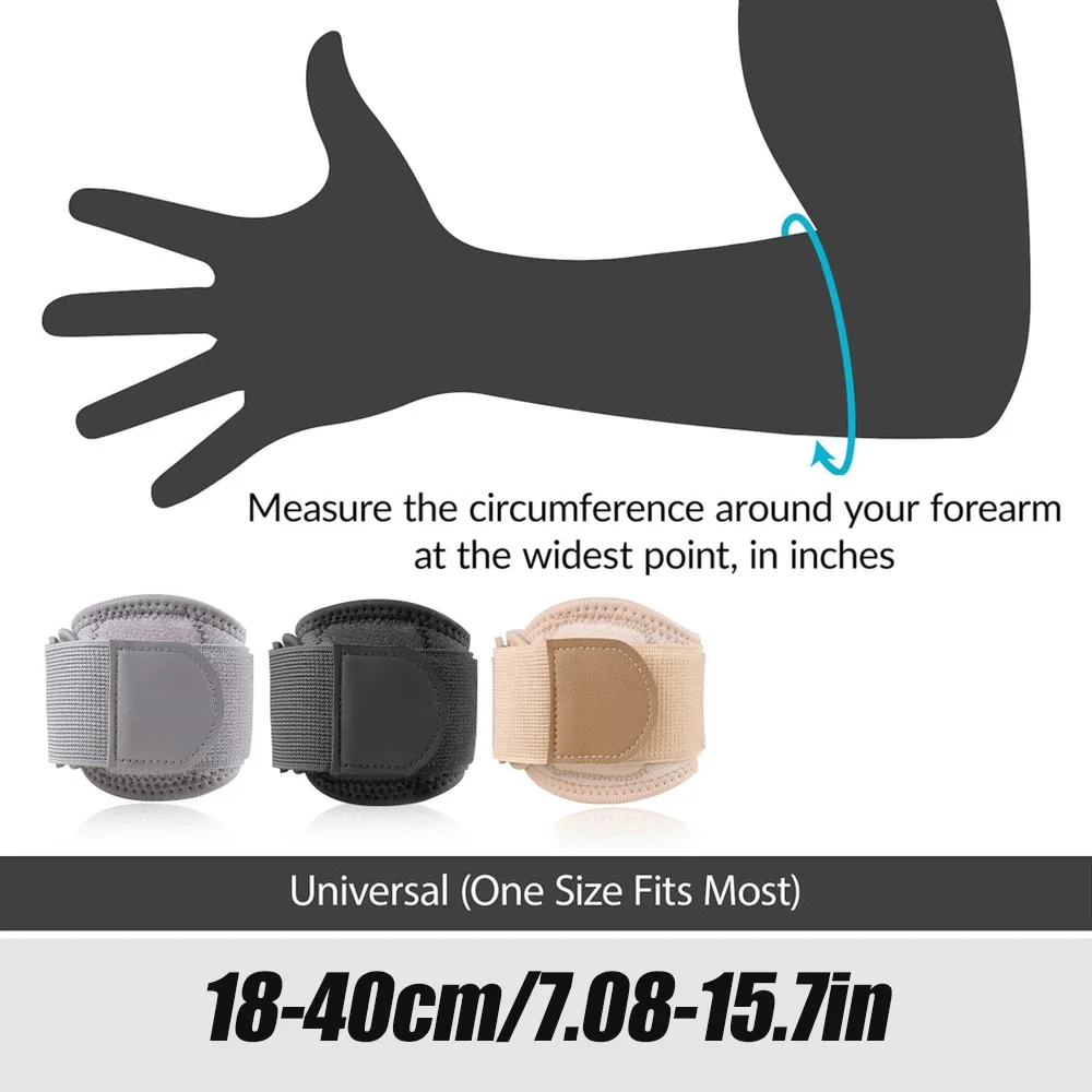 1Pc Tennis Elbow Brace, Tendonitis Elbow Brace Strap, Golfers Brace Counterforce Band for Tendon Pain, Support for Forearm
