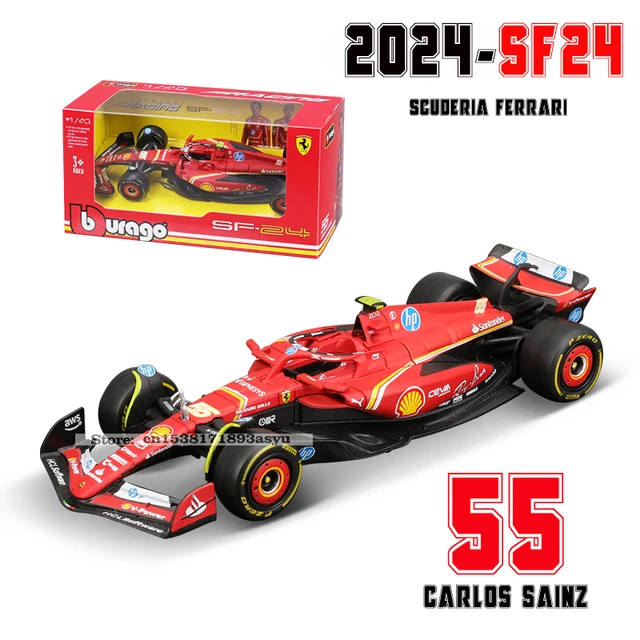 Bburago 1:43 f1 2024 Ferrari SF24 #16 lecler #55 sainz jr. legierung auto druckguss modell spielzeug sammlung erste reihenfolge 3