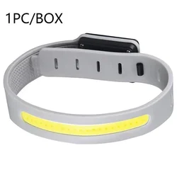 COB LED Rechargeable Armband Light - 500 Lumens, Sport Night Running Safety Light, IPX4 Waterproof (YD2307  Gray)