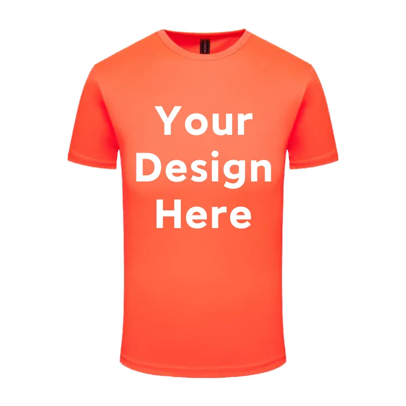 T-shirt girocollo ad asciugatura rapida in 10 colori T-shirt da corsa con logo ricamato stampato personalizzato Sport Fitness Top manica corta 4XL - immagine 4