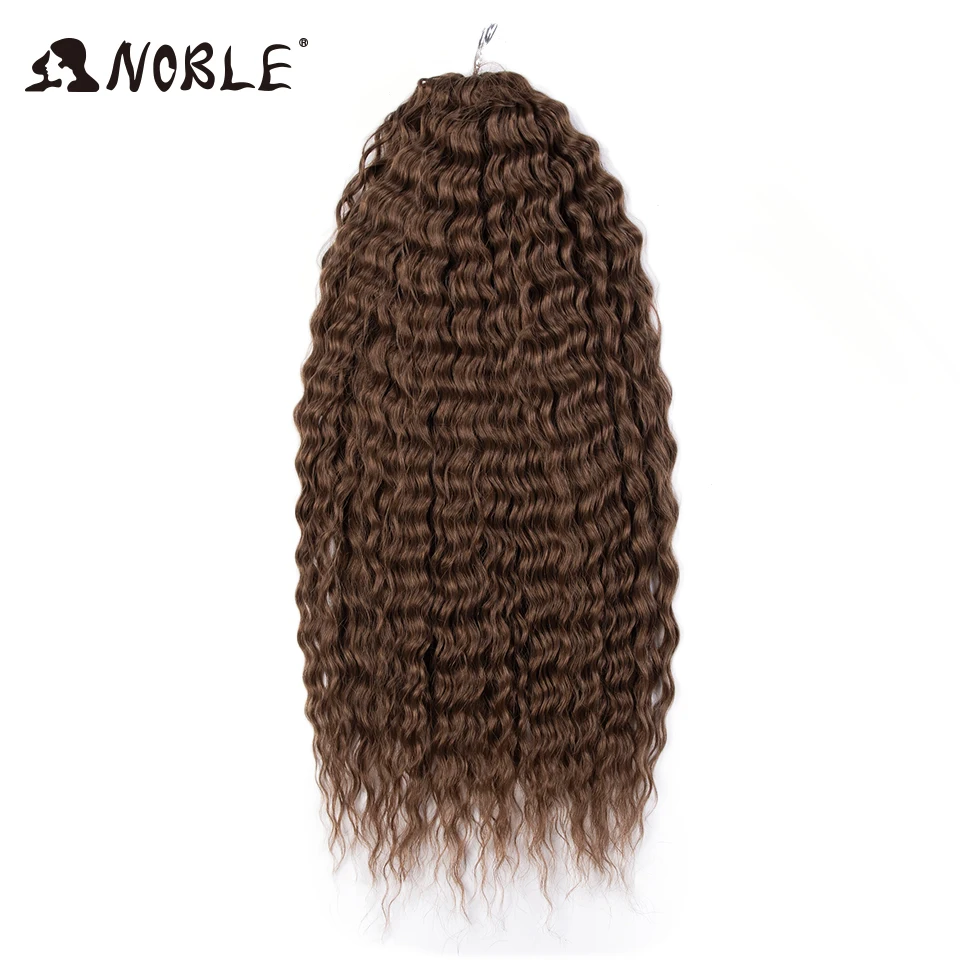 Noble Synthetic Hair Cosplay Water Wave 24Inch Twist Crochet Hair Braid Hair Ombre Blonde Pink Deep Wave Braiding Hair Extension