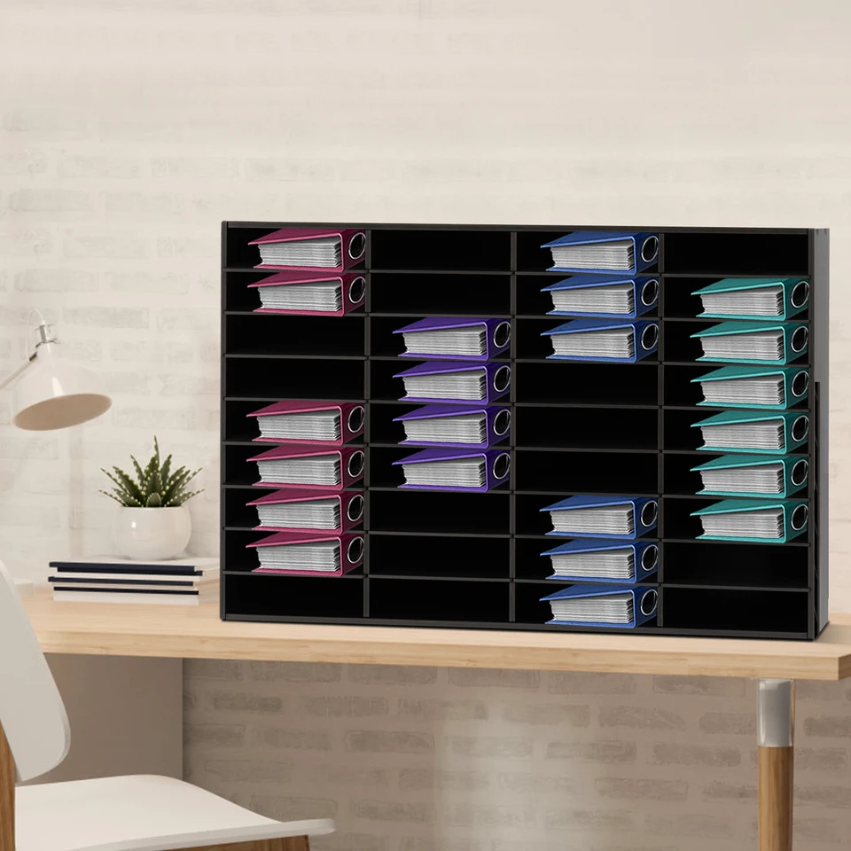 36 Slot Adjustable Desktop File Organizer