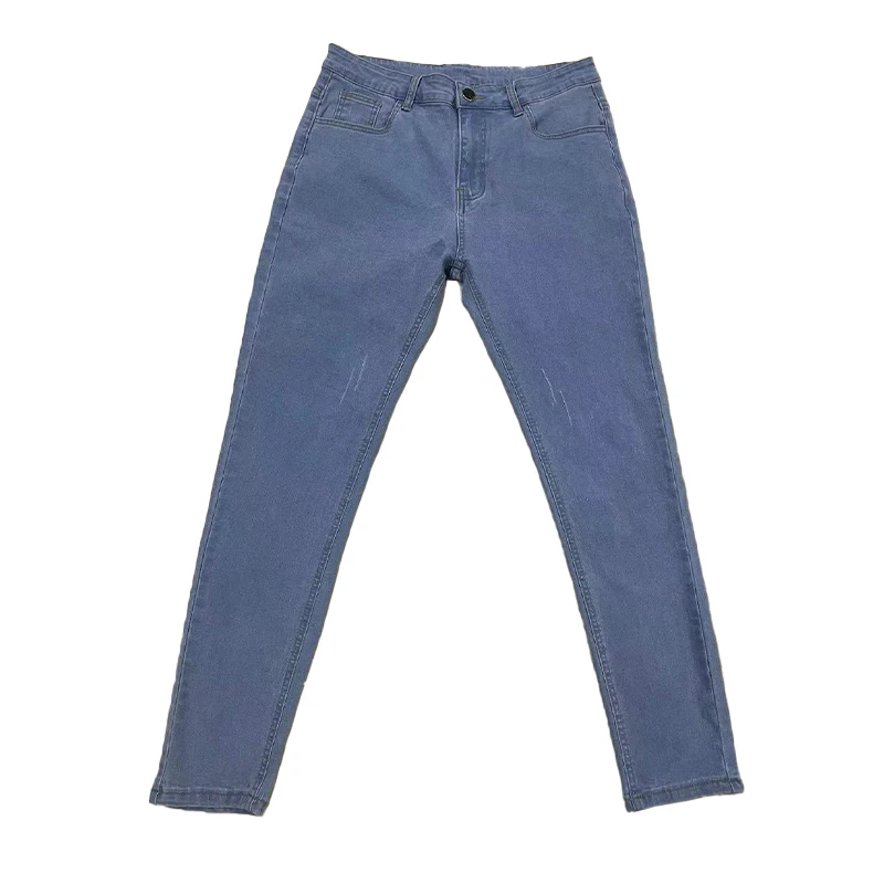 Mens Skinny Jeans Slim Scarification Black Denim Pencil Pants Street Hip-Hop Denim Trousers Fashion Streetwear Jeans for Men