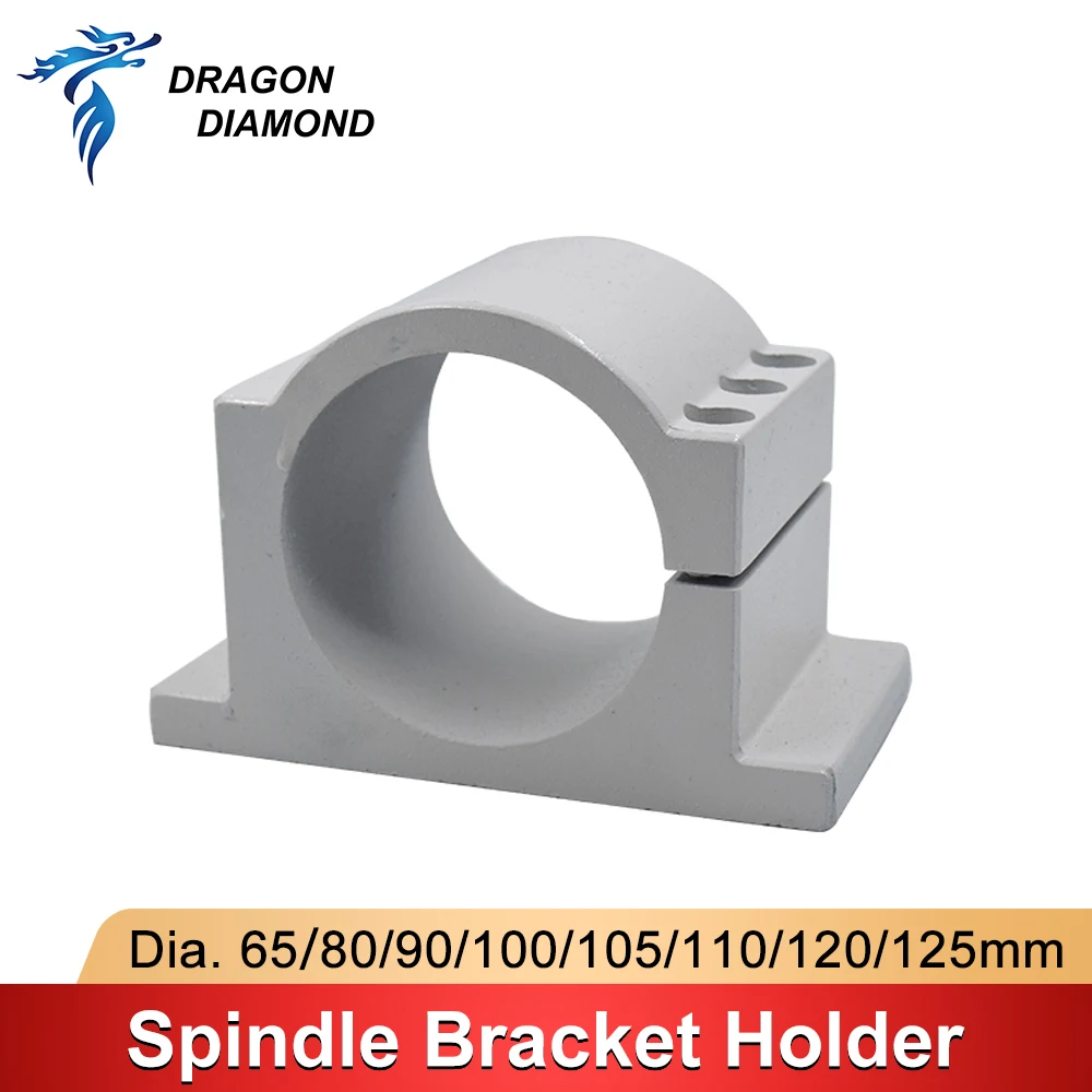 

Aluminium Spindle Bracket Holder Mount Clamps Dia. 65/80/100/105/110mm Tool For CNC Engraver Router Motor Machine