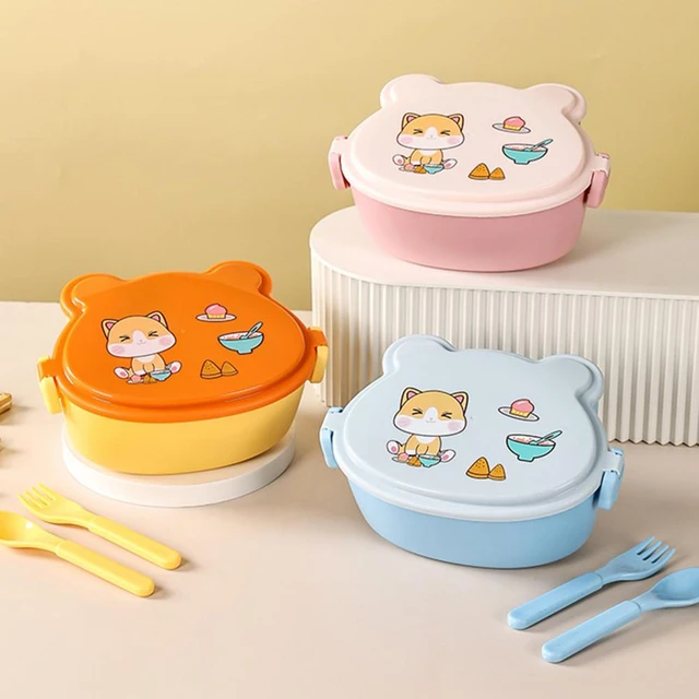Lunch Box with Utensils and Separate Compartments Portable for Students and  Office Workers Comes with Soup Cup and Lunch Bag - AliExpress