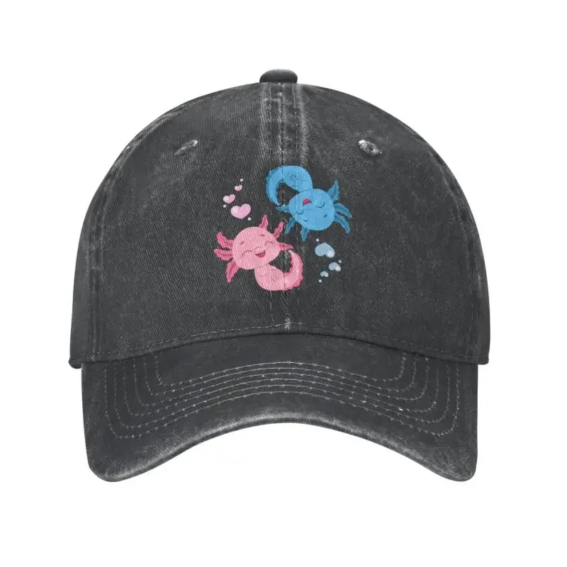 

Y2K punk unisex cotton kawaii axolotl axolotls baseball cap adult amphibian salamadjustable dad hat women Men Outdoor