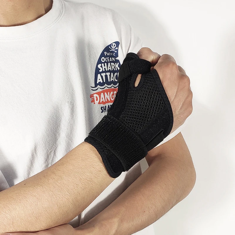 Fitness Thumb Wrist Brace Wraps Carpal Tunnel Arthritis Tendonitis Sprain Wrist Support Bandage Gym Home Sports Hand Protector wrist brace wrist guard wrist support wrist support band