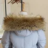 Winter Faux Raccoon Fur Collar For Women Jackets Coat Hooded Fur Trims Strip Clothing Detachable Soft Plush Collars Accessories 1