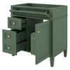 30'' Bathroom Vanity without Top Sink, Modern Bathroom Storage Cabinet with 2 Drawers and a Tip-out Drawer (NOT INCLUDE BASIN) 3
