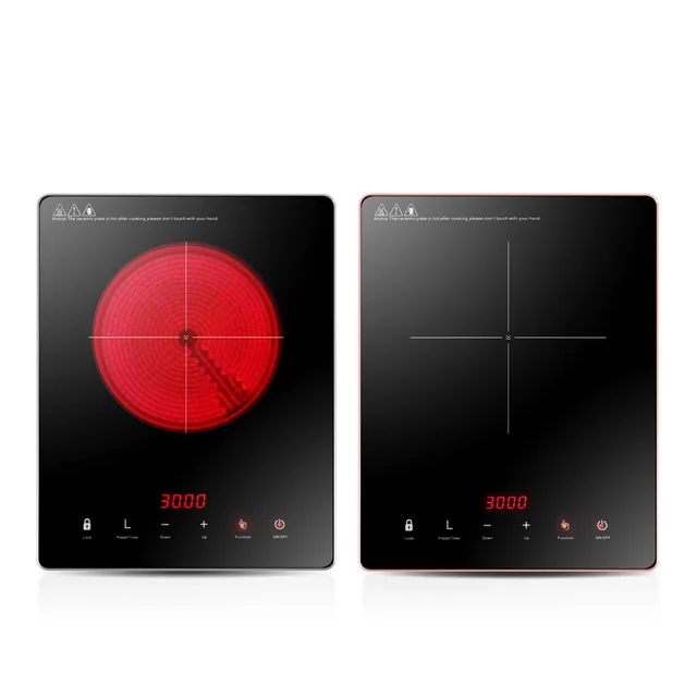 Household Ceramic Cooker 3000W Embedded Induction Cooker 24 hours timing Metal package edge Kitchen Cooking Machine 5