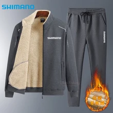 

Fishing Suit Shimano Men Fishing Clothes Waterproof Windproof Warm Fishing Pants Waterproof Outdoor Sports Velvet Fishing Jacket