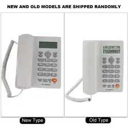 Handsfree Desktop Wired Phone with Caller ID and Pause/Hold/Mute Features for Home, Hotel, and Office (WHITE)